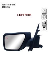 Driver Left Side Door Mirror Power Heat With BSM M-Folding For 21-23 Ford F-150 picture