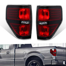 2PCS Black Rear Tail Lights Brake Lamps Assembly For 2009-2014 Ford F-150 Pickup picture