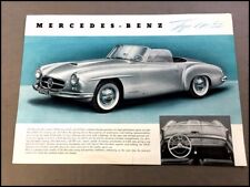 1954 1955 Mercedes Benz 190SL Roadster Original 1-page Car Sales Brochure Sheet  picture