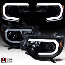 Fit 2012 2013 2014 2015 Toyota Tacoma Black Smoke LED Strip Projector Headlights picture
