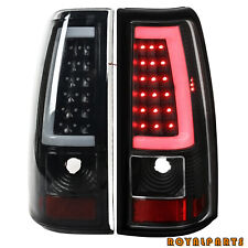 Fits 2003-2006 Chevy Silverado GMC Sierra 1500 2500HD 3500 Black LED Tail Lights picture