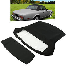 Black Sailcloth Vinyl  Soft Top Fits For 1966-1979 FIAT 124 Spider Convertible picture