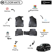 4 PCS 3D DESIGN ALL WEATHER THERMOPLAST FLOOR MAT FOR HYUNDAI TUCSON 2015-2019 picture