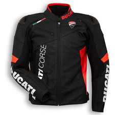 Ducati Course Riding Motorcycle Jacket Motorbike Leather Racing Biker Sports picture