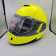 Daytona GLIDE FLUORESCENT YELLOW DOT Approved Metallic Modular Motorcycle Helmet picture