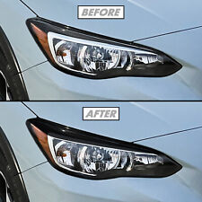 FOR 18-23 Subaru Crosstrek Headlight Eyelid SMOKE Precut Vinyl Tint Overlays picture