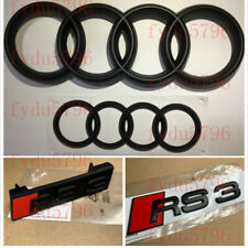 OE Style Audi RS3 Front Rear Emblem Full Combo Matte Black Badge For Audi S3 RS3 picture