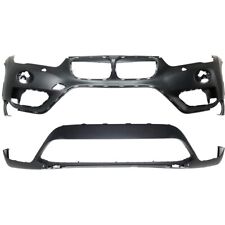 Pair Bumper Cover Fascias Set of 2 Front Upper for BMW X1 2016-2019 picture
