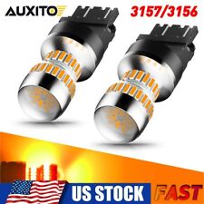 2-10x AUXITO Amber 3156 3157 3457 LED Front Rear Turn Signal Blinker Light Bulbs picture