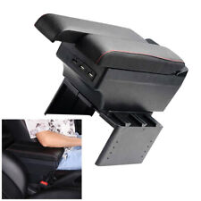 1pc Car Telescopic 2 Layers 7 USB Ports Armrest Box Storage Cup Holder US Stock picture