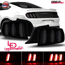 For 2015-2022 Ford Mustang EURO Style Black Smoke LED Sequential Tail Lights picture