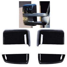 For 2014-19 Chevy Silverado GMC Sierra Glossy Black Tow Mirror Cap Cover NEW picture