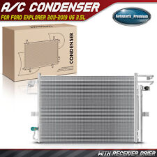A/C Condenser with Receiver Drier & Oil Cooler for Ford Explorer 2011-2019 3.5L picture
