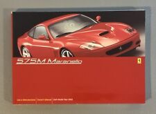 Ferrari 575 Maranello Owners Manual (1838/02); USA Version for ‘03 picture