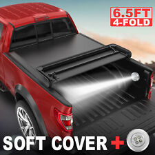 4-FOLD 6.4FT/6.5FT Bed Truck Tonneau Cover For 2003-23 Dodge Ram 1500 2500 3500 picture
