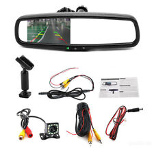 US 4.3 inch LCD Reversing Dimming Rear View Mirror Monitors + Rear 12 LED Camera picture