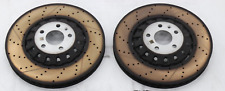 HENZIKON Set of 2 Front 375mm Vented Brake Disc Rotors For A6 A8 Q Q7 Q8 picture