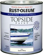 Marine Boat Wood Metal Fiberglass Topside Paint Coating Gloss Oyster White NEW picture