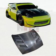 for 2009-2021 Nissan 370z AMS style vented Carbon Fiber Hood picture
