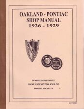 1926 1927 1928 1929 Pontiac Shop Service Repair Manual Engine Drivetrain Wiring picture