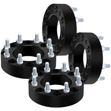 4 X Black Wheel Spacers 2'' 8x180 to 8x180 14x1.5 Studs For Chevrolet Silverado picture