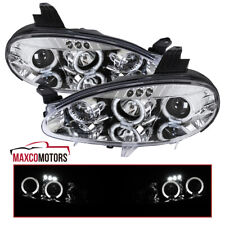 Projector Headlights Fits 2001-2005 Mazda Miata MX5 LED Strip Halo Clear Lamps picture