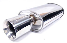 OBX Stainless Steel Universal MV Oval Muffler W/ Beveled Style Tip 4