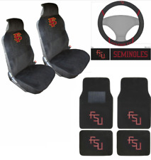 New Florida State Seminoles Auto Seat Covers Steering Wheel Cover Floor Mats picture