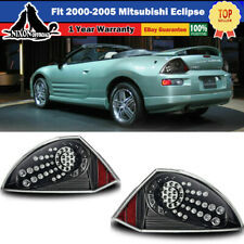 For 2000 2001 2002 2003 2004 2005 Mitsubishi Eclipse LED Tail Lights Black/Clear picture