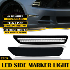 Smoke Fender Side LED Marker Lights Bumper Lamp For 2010-2014 Ford Mustang EOA picture
