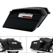 Vivid Black Hard Saddle bags & Latch Fit For Harley Davidson Touring Glide 94-13 picture