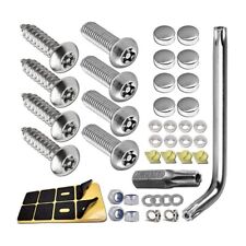 13) Enhanced Security License Plate Screws Stainless Steel Construction picture