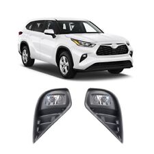 For 2020 2021 Toyota Highlander Fog Lights Lamps w/Bezels &Assembly Set L&R Side picture