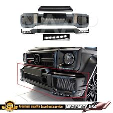 G63 AMG Front Bumper Lower Lip Upper Trim Led Brabus G-Wagon Parts Body Kit G65 picture