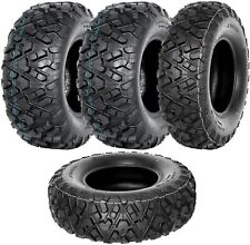 Set of 4, 25x8-12 & 25x10-12 Replacement ATV Tires, 6 Ply All Terrain UTV Tires picture