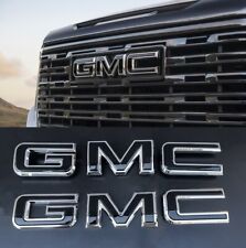 NEW Front & Rear Emblem Chrome kit For 2019 - 2024 GMC Sierra 1500 2500HD 3500HD picture