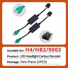 2x H4 9003 LED Headlight Canbus Load Resistor Decoder Error Free Anti Flicker picture