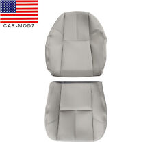 Driver Bottom & Lean Back Leather Seat Cover Gray For 2007-2014 Chevy Silverado picture