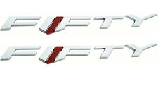 2pcs Fifty 84336885 Fender Emblem Badge Sticker Nameplate for 2017-2018 Chrome picture