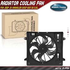 Radiator Cooling Fan Assembly with Shroud for Jeep JK Wrangler 2007-2011 V6 3.8L picture