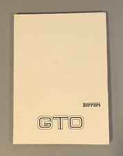 Ferrari 288 GTO | Owners Manual | White Cover | Factory Original  picture