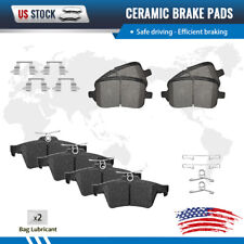 For Saturn Sky Pontiac Solstice Front and Rear Ceramic Brake Pads with Hardware picture