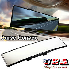 New JDM 300mm Wide Curve Interior Clip On Rear View Mirror Extender Universal picture