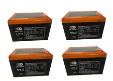 4pcs SLA Rechargeable Battery 6-DZF-12 12V12AH For Mobility Car Go-kart Mower picture