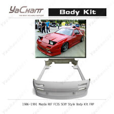 FRP Body Kit For 86-91 Mazda RX7 FC3S SEXY Style Front Rear Bumper Side Skirt picture