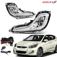 For 12-17 Hyundai Accent Sedan/Hatchback Clear Lens Bumper Fog Light/Lamp+Switch picture