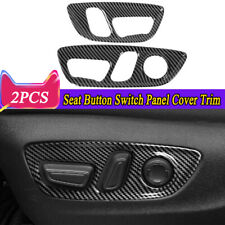 2x Carbon Fibre Seat Adjust Handle Button Panel Trim For Toyota Sienna 2021-2024 picture