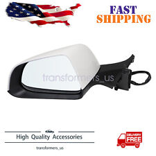 White Left Driver Side Mirror Power Fold Heated Fits Tesla Model 3 2017-2023 picture