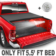 Truck Tonneau Cover For 2004-2015 Nissan Titan 5.5FT Bed Soft Roll Up w/ Lamp picture