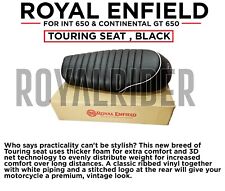Fits Royal Enfield Premium Touring Seat , Black For INT 650 & Continental GT 650 picture